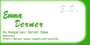 emma derner business card